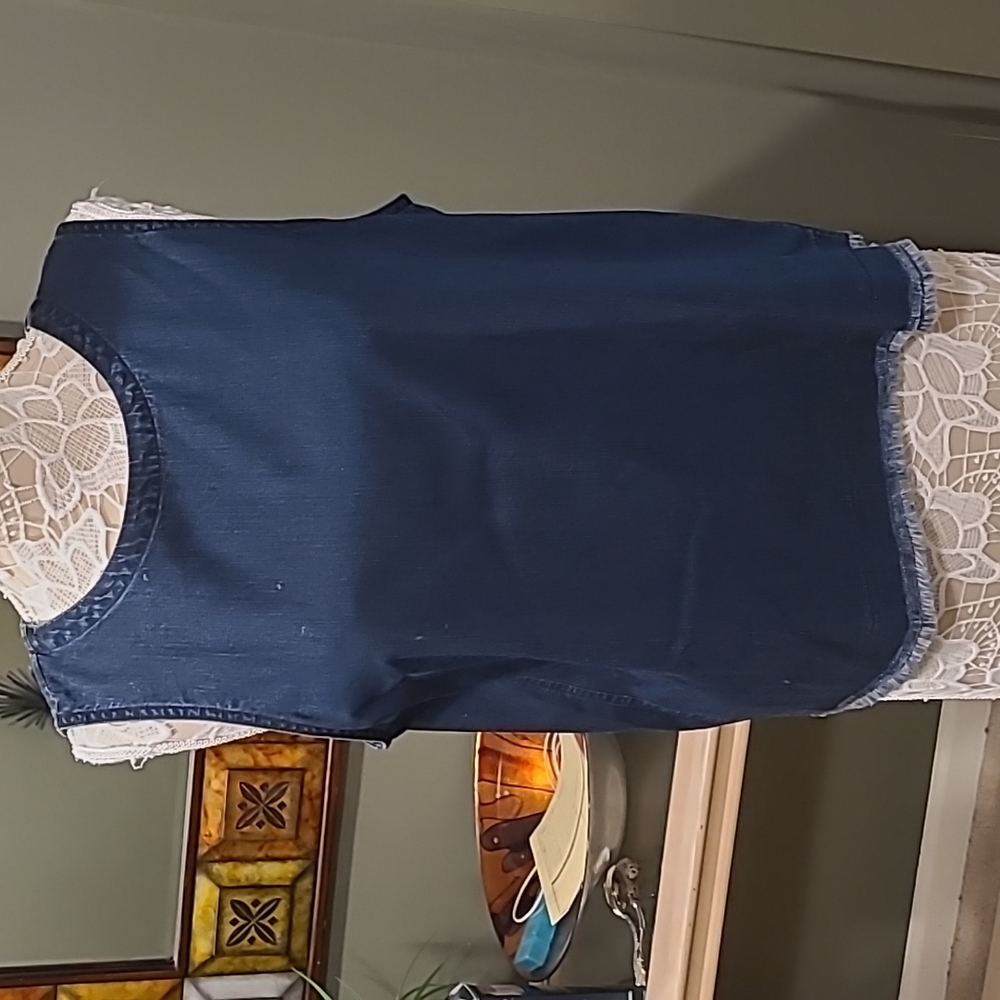 Eileen Fisher Navy Blue Sleeveless Top